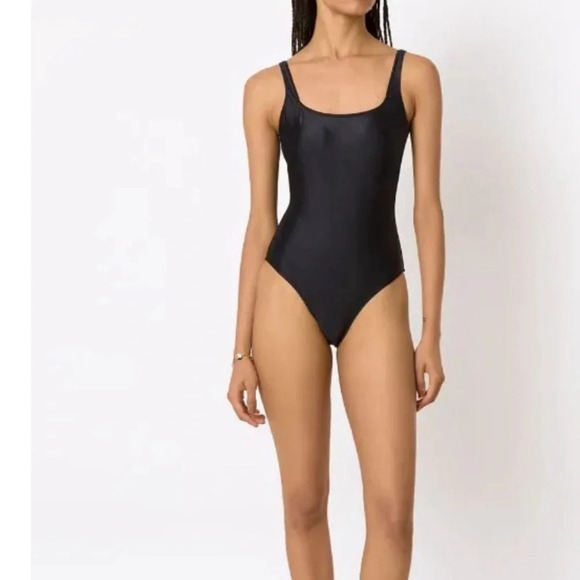 Lygia & Nanny Hapuna Size XS Black low-back swimsuit One Piece NEW! - Picture 2 of 9